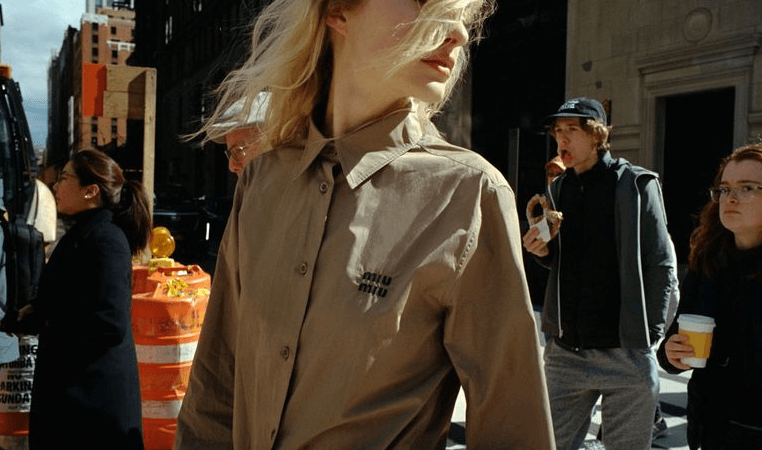 People walking on a busy city street at daytime